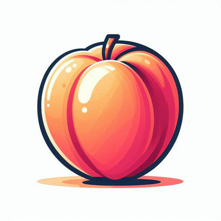 Vector illustration of a ripe orange pumpkin isolated on a white background.のイラスト素材