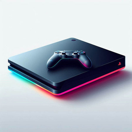 Gamepad on a white background. 3d rendering, 3d illustration.