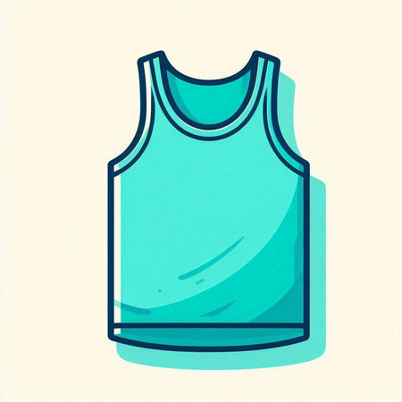 Illustration of a t-shirt on a light background. Vector illustrationのイラスト素材