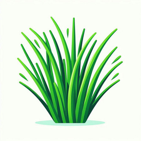 Green grass isolated on white background. Vector illustration. Eps 10.のイラスト素材