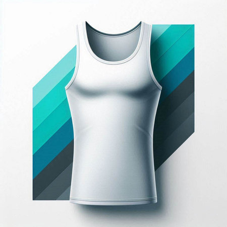 Men's T-shirt on a white background. 3d illustration