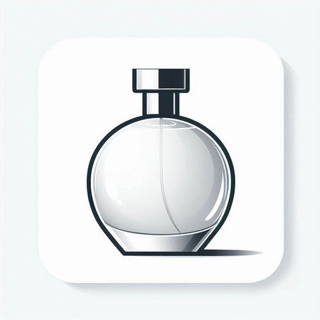 Perfume bottle icon isolated on white background. Vector illustration.のイラスト素材