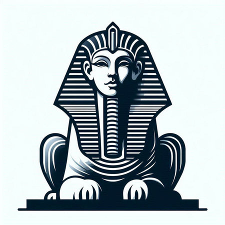 Egyptian pharaohs. Ancient egyptian hieroglyphs. Vector illustration