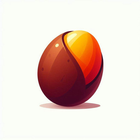 Vector illustration of a coffee bean. Isolated on white background.のイラスト素材