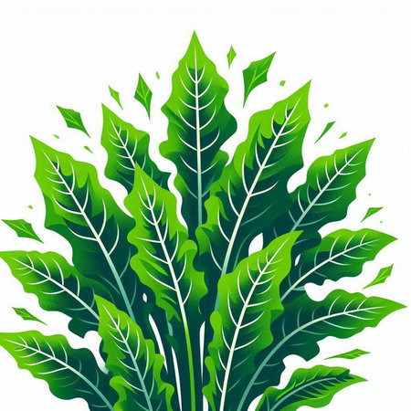 Tropical green leaves background. Vector illustration. Eps 10.