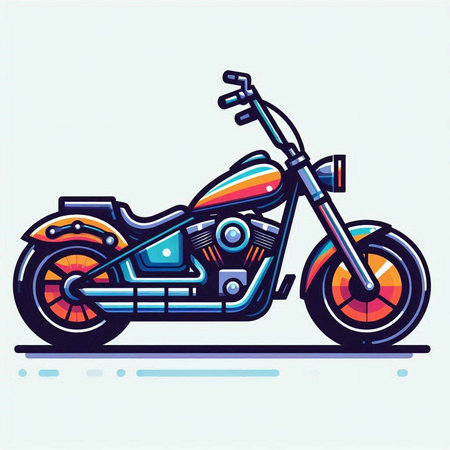 motorcycle vector illustration. motorbike vector illustration. Motorcycle vector iconのイラスト素材