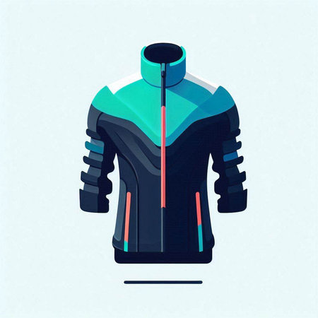 Futuristic sportswear. Sportswear. Vector illustrationのイラスト素材