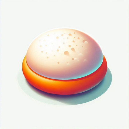 Illustration of an abstract sphere on a white background - 3d render