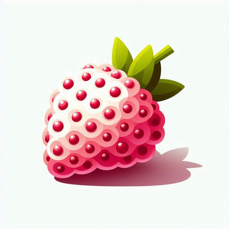 strawberry isolated on white background, vector illustration eps10