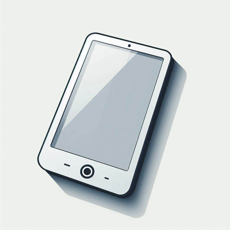 Smartphone isolated on white background. Vector illustration. Eps 10.のイラスト素材