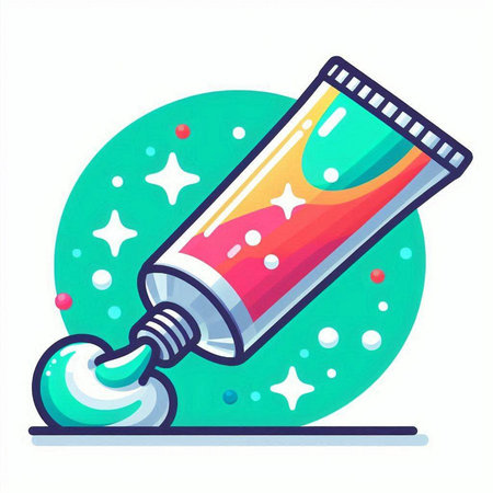 Vector illustration of a tube of nail polish on a white background.のイラスト素材