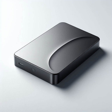 Black mobile phone on a white background. 3d rendering. Computer digital drawing.