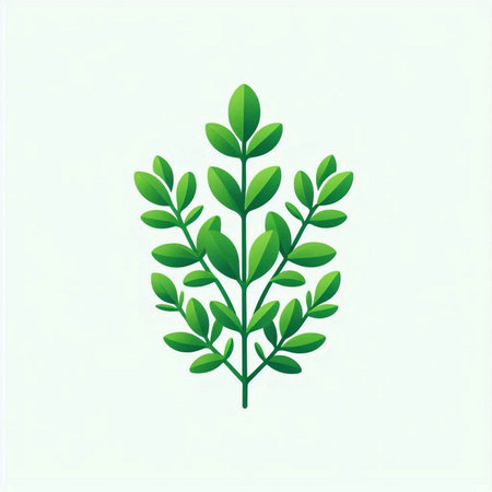 green leaf icon on white background. vector illustration. flat design.