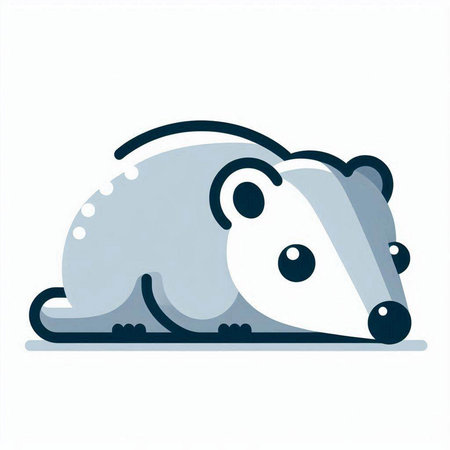 Cute cartoon hedgehog. Vector illustration in a flat style.のイラスト素材