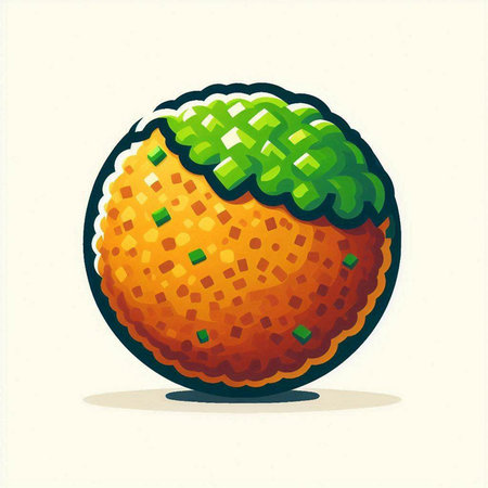 Illustration of an orange on a white background. Vector illustration.のイラスト素材