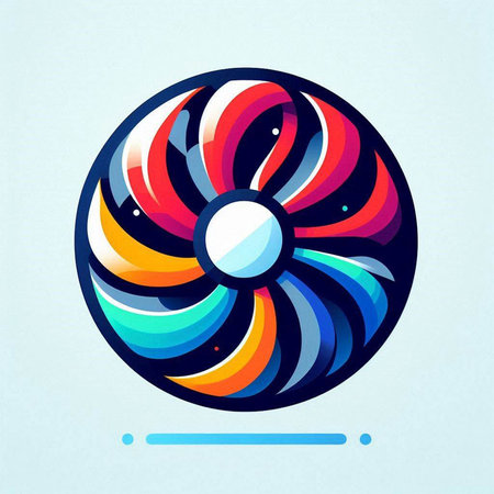 Colorful abstract vector design element. Can be used for advertisingeting, presentation.のイラスト素材