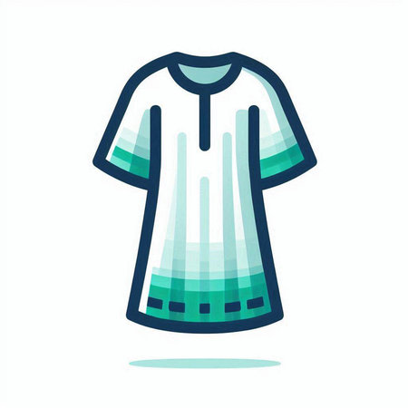 Soccer jersey icon. Vector illustration in flat style. Isolated on white background.のイラスト素材