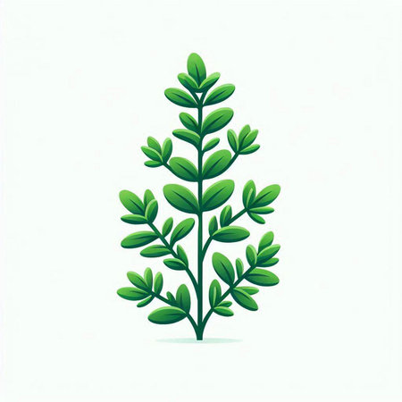 green leaves on a white background. vector illustration. eps 10のイラスト素材