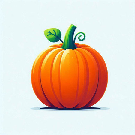 pumpkin on a white background, vector illustration, eps10のイラスト素材