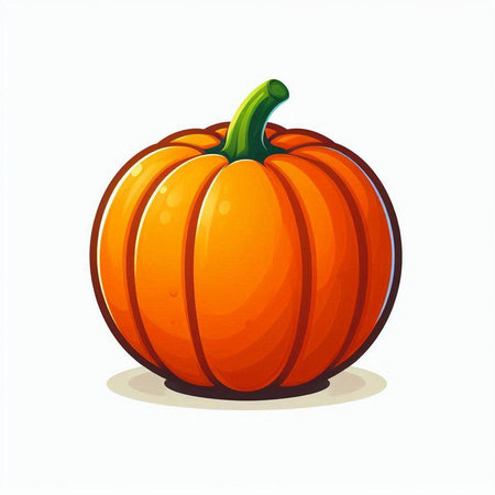 Pumpkin on a white background. Vector illustration for your designのイラスト素材