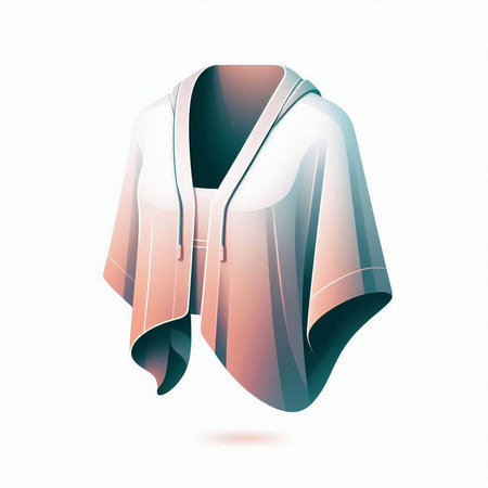 Illustration of a male bathrobe isolated on a white background.のイラスト素材