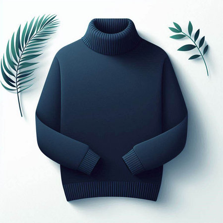 Woolen sweater on a mannequin. Vector illustration.のイラスト素材