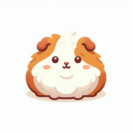 Cute guinea pig. Cute pet. Vector illustration.のイラスト素材