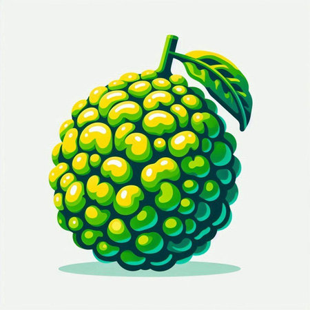 Citrus fruit, bergamot. Vector illustration.