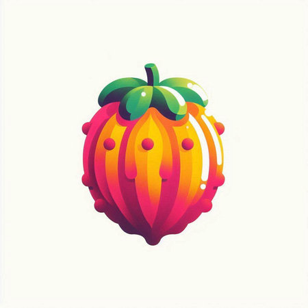 strawberry on a white background, vector illustration, epsのイラスト素材