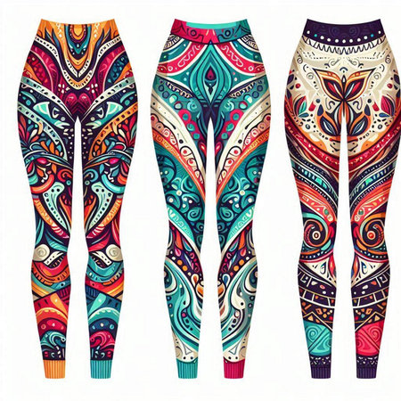 Women's leggings. Colorful vector illustration for your design