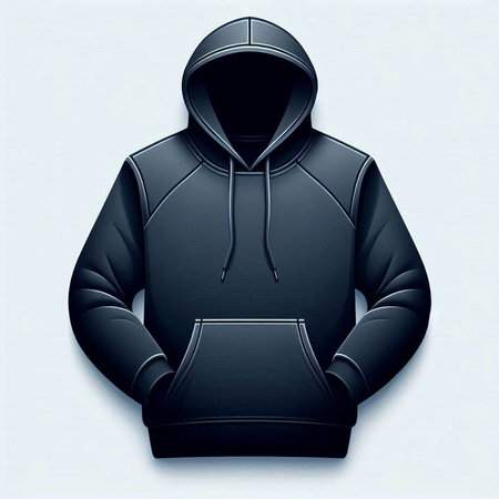 Hooded sportswear template for your design. Vector illustration.のイラスト素材