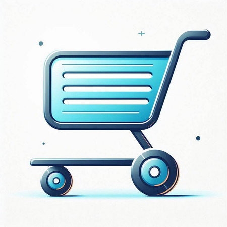 Shopping cart icon in retro style. Vector illustration. Eps 10.のイラスト素材