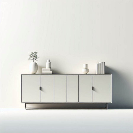 3d render of a bathroom interior with a mirror and a shelfのイラスト素材