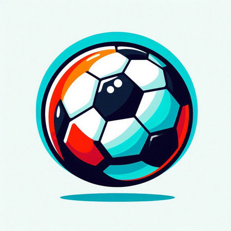 Soccer ball. Vector illustration, eps 10, no transparency