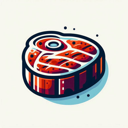 Illustration of a sushi roll. Vector illustration of a sushi roll.のイラスト素材
