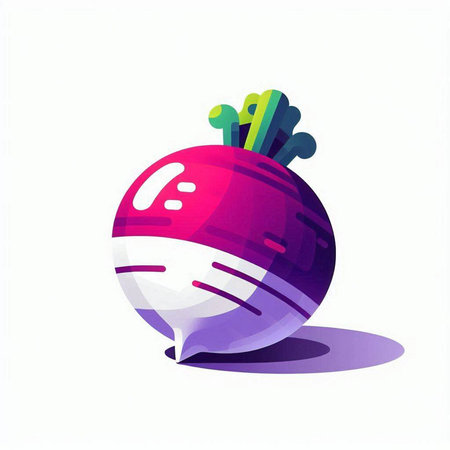 Beetroot vector icon. Vector illustration of beetroot on white background.