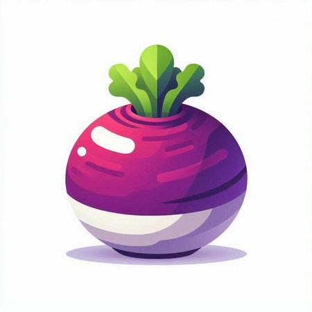 beetroot vector illustration isolated on white background. flat style.