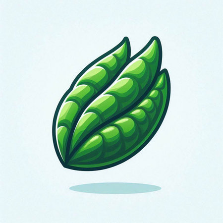 Green leaf on a white background. Vector illustration. Eps 10.のイラスト素材