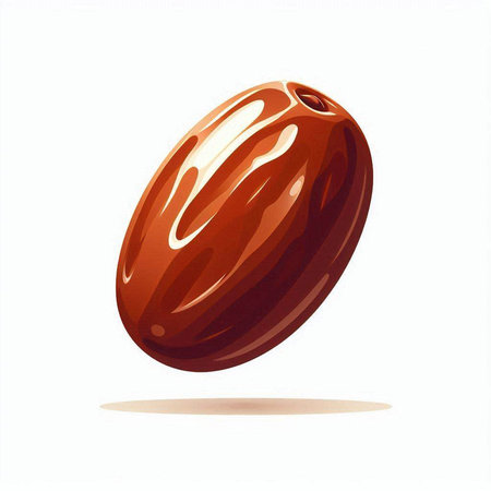 Dates fruit isolated on a white background. Vector illustration. Eps 10.のイラスト素材