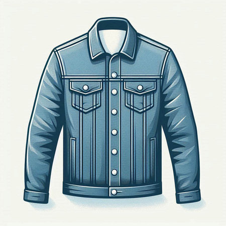 Vector illustration of men's jacket in the form of a collar.のイラスト素材