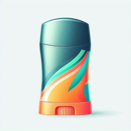 Illustration of deodorant deodorant on a white backgroundのイラスト素材