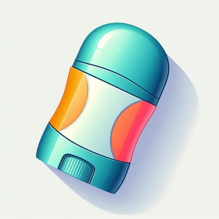 deodorant on a white background. Vector illustration of deodorantのイラスト素材