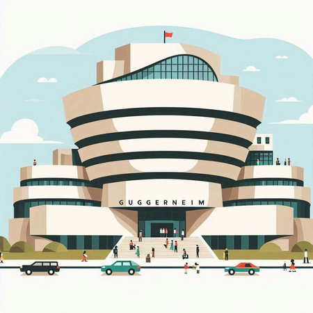Modern building of the European Parliament in Brussels, Belgium. Vector illustration.のイラスト素材