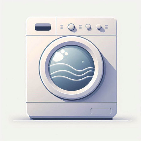 Washing machine icon. Illustration on white background for graphic and web designのイラスト素材