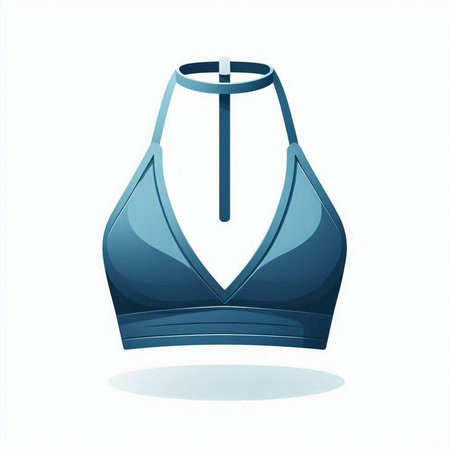 Women's swimsuit isolated on a white background. Vector illustration.のイラスト素材