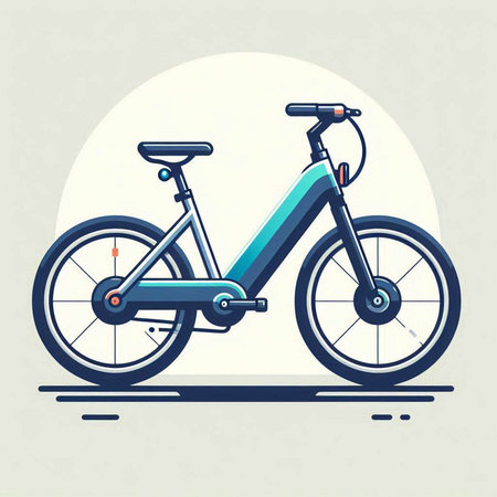 Bike, vector illustration, eps 10, flat design.のイラスト素材