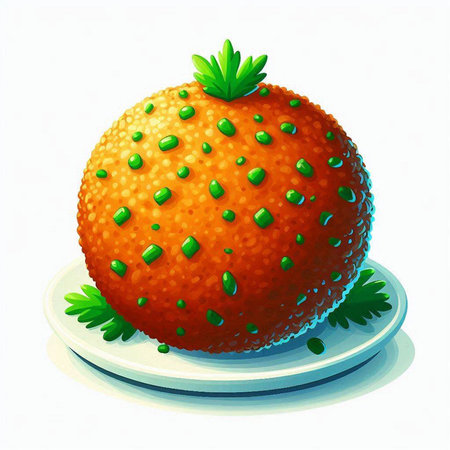 Strawberry on a plate on a white background. Vector illustration.のイラスト素材