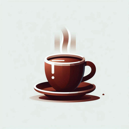 Coffee cup icon, vector illustration, eps10.のイラスト素材