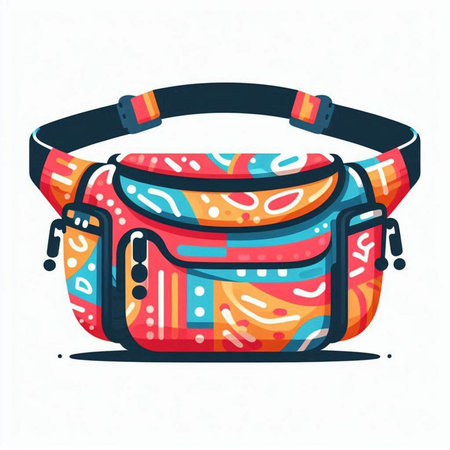 Handbag. Vector illustration. Isolated on a white background.のイラスト素材