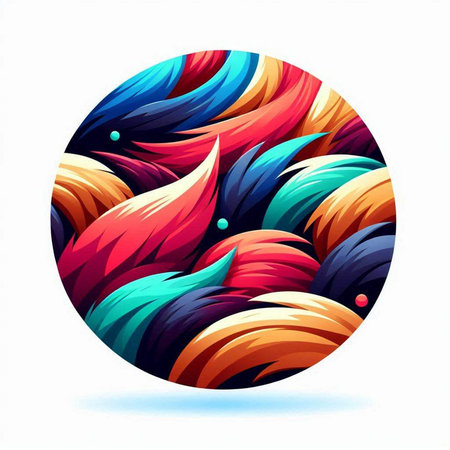abstract background with colorful waves. Vector illustration for your design.のイラスト素材